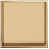 Niche de douche doré brossé 32x32x9 cm acier inoxydable 