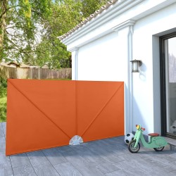 Auvent latéral pliable de terrasse Terre cuite 300 x 150 cm  