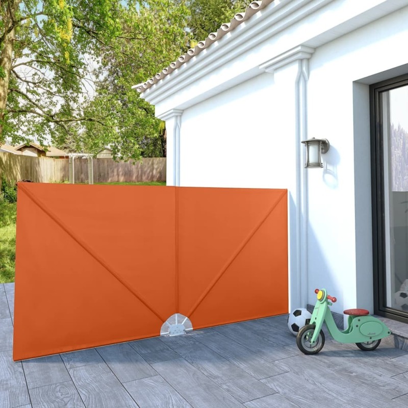 Auvent latéral pliable de terrasse Terre cuite 300 x 150 cm Auvent latéral pliable de terrasse Terre cuite 300 x 150 cm