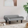 Lit pour chien gris clair 70x40x24 cm velours 