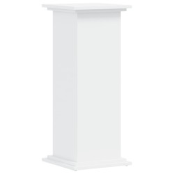 Support pour plantes blanc 33x33x80 cm bois d'ingénierie 