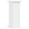Support pour plantes blanc 33x33x80 cm bois d'ingénierie 