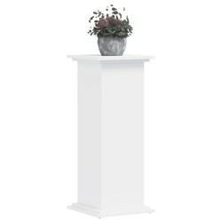 Support pour plantes blanc 33x33x80 cm bois d'ingénierie 