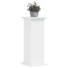 Support pour plantes blanc 33x33x80 cm bois d'ingénierie 
