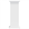 Support pour plantes blanc 33x33x80 cm bois d'ingénierie 