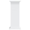 Support pour plantes blanc 33x33x80 cm bois d'ingénierie 