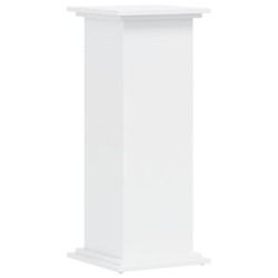 Support pour plantes blanc 33x33x80 cm bois d'ingénierie 