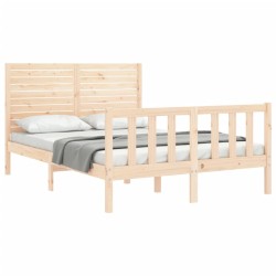 Cadre de lit sans matelas 140x200 cm bois massif de pin 