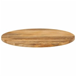Dessus de table Ø 90x2,5 cm rond bois de manguier massif 