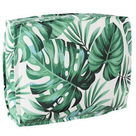 Set de coussins de palette 2 pièces motif feuilles en tissu Oxford 