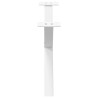 Pieds de table basse en forme de X, 2 pièces, blanc, 70 x (30-31) cm, acier 