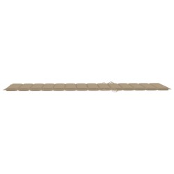 Chaise longue de jardin avec table et coussin Pin imprégné 