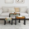 Tables gigognes 3 pcs Bois de récupération massif 