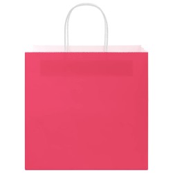 Sacs en papier 250 pcs avec poignées rose 54x15x49 cm 