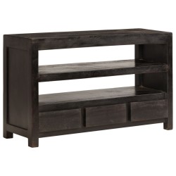 Meuble TV Bois d'acacia solide 90 x 30 x 55 cm Marron foncé 
