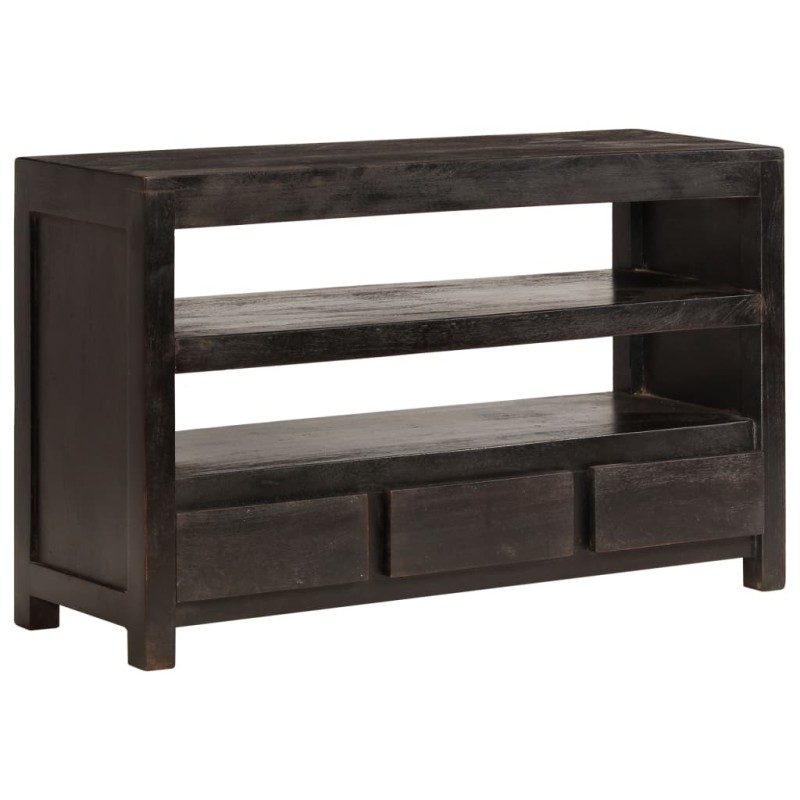 Meuble TV Bois d'acacia solide 90 x 30 x 55 cm Marron foncé Meuble TV Bois d'acacia solide 90 x 30 x 55 cm Marron foncé
