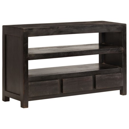 Meuble TV Bois d'acacia solide 90 x 30 x 55 cm Marron foncé 