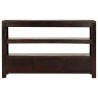 Meuble TV Bois d'acacia solide 90 x 30 x 55 cm Marron foncé 