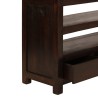 Meuble TV Bois d'acacia solide 90 x 30 x 55 cm Marron foncé 