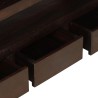 Meuble TV Bois d'acacia solide 90 x 30 x 55 cm Marron foncé 