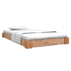 Cadre de lit sans matelas bois de chêne massif 90x200 cm 