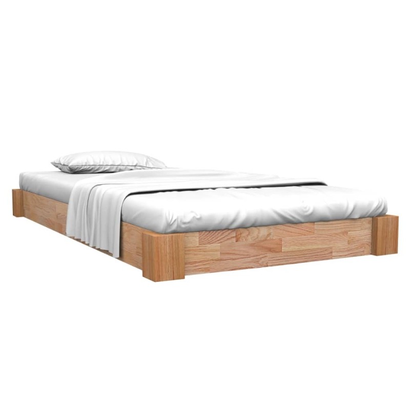 Cadre de lit sans matelas bois de chêne massif 90x200 cm Cadre de lit sans matelas bois de chêne massif 90x200 cm
