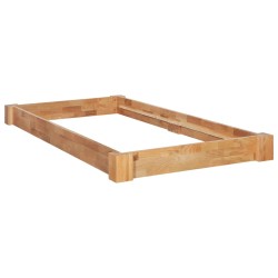 Cadre de lit sans matelas bois de chêne massif 90x200 cm 