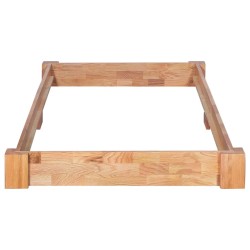 Cadre de lit sans matelas bois de chêne massif 90x200 cm 