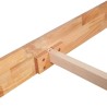 Cadre de lit sans matelas bois de chêne massif 90x200 cm 