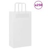 Sacs en papier 250 pcs avec poignées blanc 54x15x49 cm 