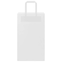 Sacs en papier 250 pcs avec poignées blanc 54x15x49 cm 
