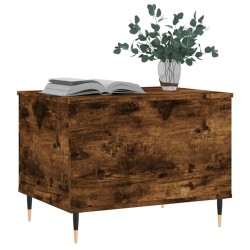 Table basse Chêne fumé 60x44,5x45 cm Bois d'ingénierie 