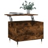Table basse Chêne fumé 60x44,5x45 cm Bois d'ingénierie 