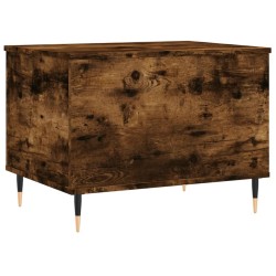 Table basse Chêne fumé 60x44,5x45 cm Bois d'ingénierie 