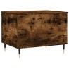 Table basse Chêne fumé 60x44,5x45 cm Bois d'ingénierie 