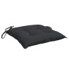 Coussins de chaise lot de 6 noir 50x50x7 cm tissu oxford 