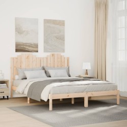 Cadre de lit extra long sans matelas 160x220 cm bois massif 