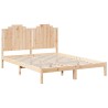 Cadre de lit extra long sans matelas 160x220 cm bois massif 