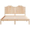 Cadre de lit extra long sans matelas 160x220 cm bois massif 