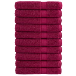 Serviettes de sauna de qualité supérieure SOLUND 10pcs bordeaux 