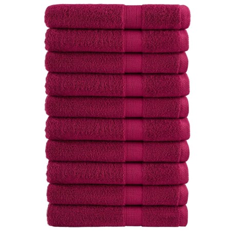 Serviettes de sauna de qualité supérieure SOLUND 10pcs bordeaux 