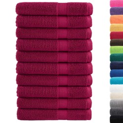 Serviettes de sauna de qualité supérieure SOLUND 10pcs bordeaux 