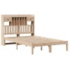 Lit bibliothèque sans matelas 135x190 cm bois de pin massif 