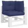Coussins de palette lot de 3 bleu marine tissu oxford 