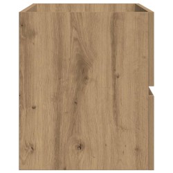 Armoire lavabo chêne artisanal 100x38,5x45 cm bois d'ingénierie 