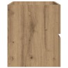 Armoire lavabo chêne artisanal 100x38,5x45 cm bois d'ingénierie 