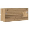 Armoire lavabo chêne artisanal 100x38,5x45 cm bois d'ingénierie 