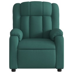 Fauteuil inclinable Vert foncé Tissu 