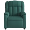 Fauteuil inclinable Vert foncé Tissu 