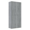 Armoire à chaussures sonoma gris 80x39x178 cm bois d'ingénierie 